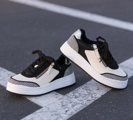 Alegria Averie Houndstooth Black Leather Shoe Loafer Womens sizes 35-42 NEW