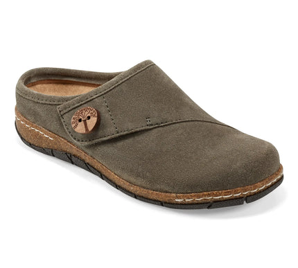 Earth Ezra Green Round Toe Casual Slip-on Flat Clogs Womens sizes 6-10 NEW M
