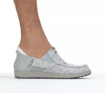 SKECHERS Melson-Medford Light Gray Slip-ins Sneaker Shoe Men's sizes 7-14/NEW!!
