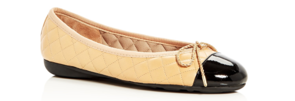 Paul Mayer Attitudes Best Patent Black/Nappa Beige Ballet Flat Women sizes 5-11