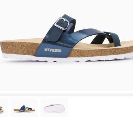 Mephisto Nalia Navy Blue Comfort Sandal Women's sizes 35-42 NEW!!!
