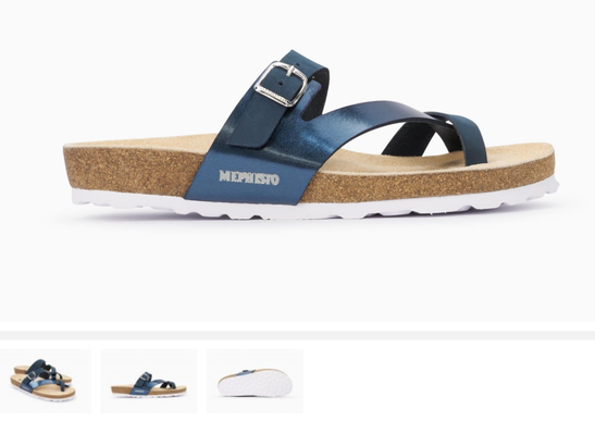 Mephisto Nalia Navy Blue Comfort Sandal Women's sizes 35-42 NEW!!!