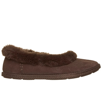 Skechers Cozy Ballet Chocolate Slipper Women sizes 6-11