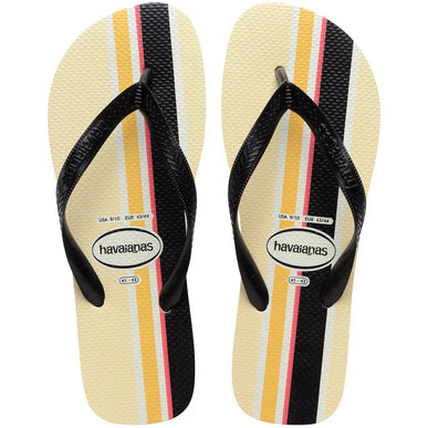 Havaianas Top Nautical Stripes White/Black Sandal Men EU sizes 39/40-45/46 NEW!