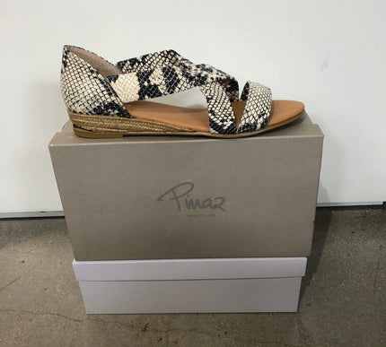 Pinaz Irina Snake Beige Leather Sandal 317 AO Women's EU sizes 36-41/6-11 NEW!!!