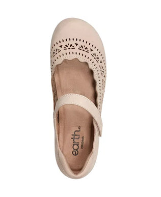 Earth Brady Light Natural Adjustable Strap Casual Flat Womens sizes 6-10 NEW M