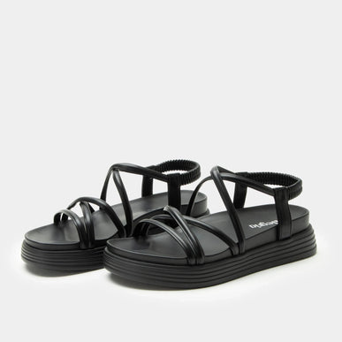 Alegria Audie Caviar Black Leather Strappy Sandal Women sizes EU 36-41 NEW