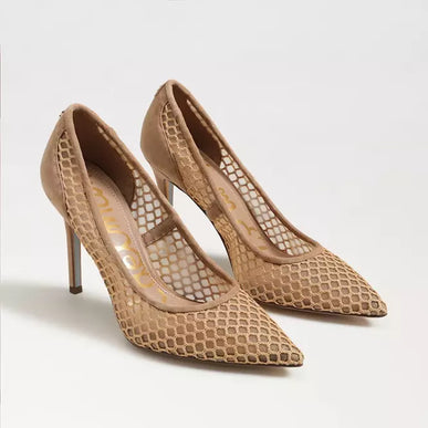 Sam Edelman Hazel Mesh Suede TAN Pointed Toe Pump Women's sizes 6-11/ NEW!