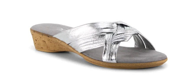 Onex Ida Silver Wedge Sandal Womens sizes 5-11 NEW