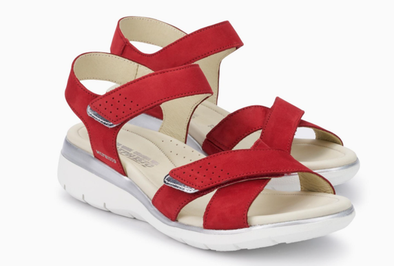 Mephisto Kristina Cranberry Strappy Comfort Sandal Women's Sizes EU 35-40 NEW!!!
