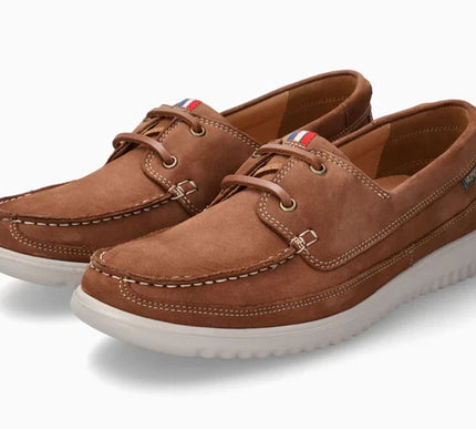 Mephisto Trevis Brown Leather Boat Shoe Mens US Sizes 7-13 NEW