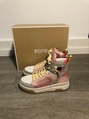 Michael Kors Matson High Top Multi Tech Canvas Sneakers Women's sizes 5-10/NEW!!
