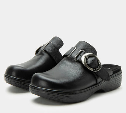 Alegria Osmosis Black Clog Leather Shoe Womens sizes 35-42 NEW