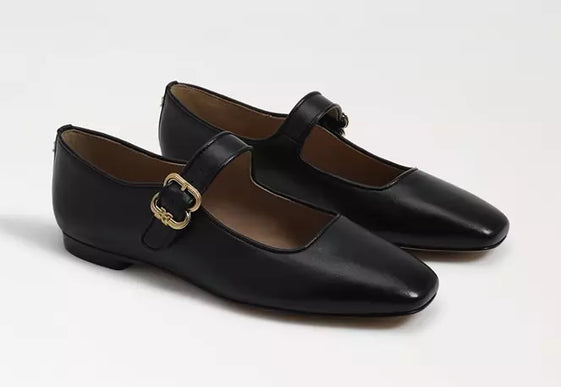 Sam Edelman Michaela Black Leather Mary Jane Women sizes 6-10/NEW!!!