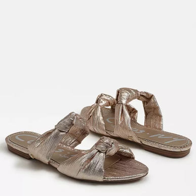 Circus by Sam Edelman Marissa Pleated Gold Sandal Women's US sizes 6-10 NEW!!