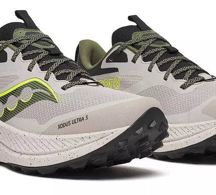 Saucony Xodus Ultra 3 Dove/Olivine Trail Running Shoe Men's US Sizes 7-15 NEW!!