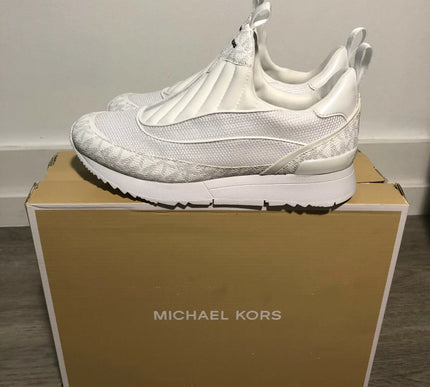 Michael Kors Allie Stride Bright White Slip-on Sneaker Sizes 5-10/NEW!!!