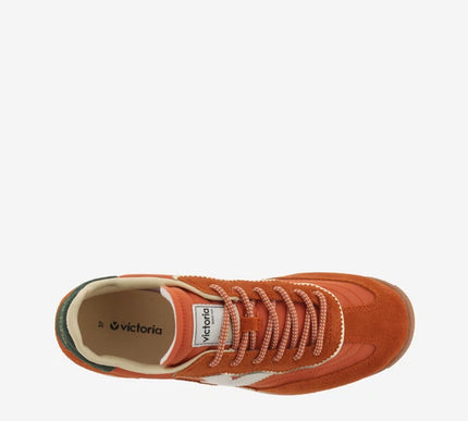 Victoria Saturno Nylon and Leather Orange Sneaker Women EU sizes 37-41/US 6-10