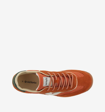 Victoria Saturno Nylon and Leather Orange Sneaker Women EU sizes 37-41/US 6-10