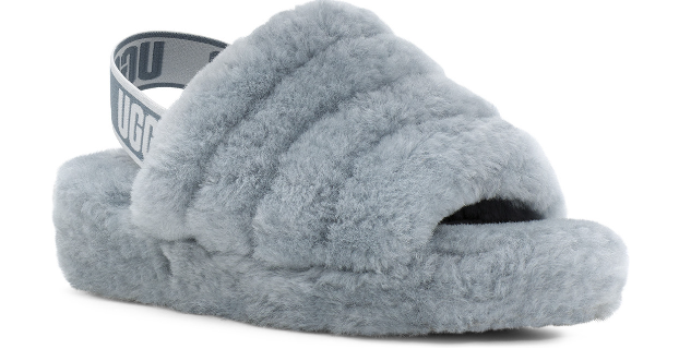 UGG Fluff Yeah Ash Fog Slide Slipper Women's US sizes 5-11/NEW!!!