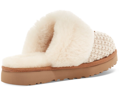UGG Cozy Knit Cream Shearling Slippers Women's US sizes 5-12/NEW!!!