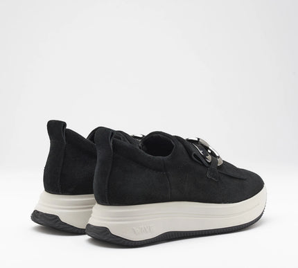 Softwaves Ginny Black Platform Sneaker Loafer Women EU sizes 36-41/US 6-11