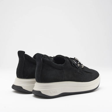 Softwaves Ginny Black Platform Sneaker Loafer Women EU sizes 36-41/US 6-11