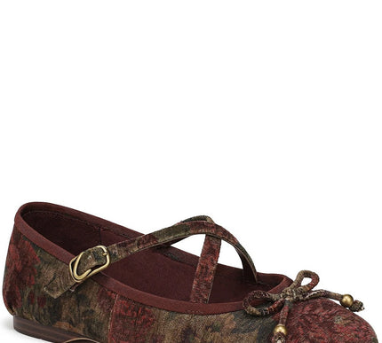 Circus by Sam Edelman Zuri Pear Plum Floral Ballet Flat Women sizes 6-10/NEW!!!
