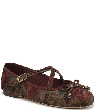 Circus by Sam Edelman Zuri Pear Plum Floral Ballet Flat Women sizes 6-10/NEW!!!