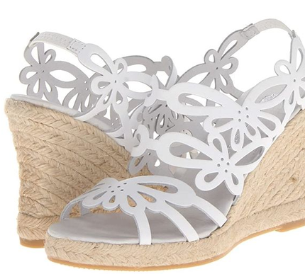 Eric Michael Jillian White Espadrille Wedge Heel Sandal EU sizes 35-42/5-12/NEW!