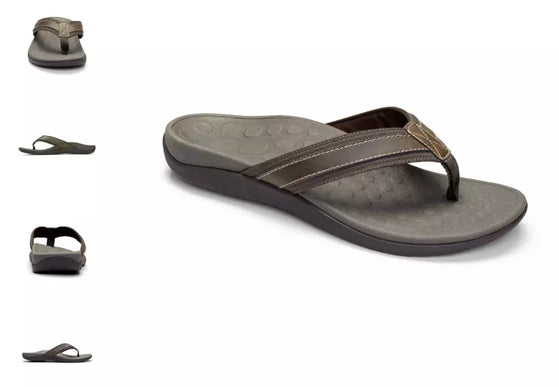 Vionic Tide Brown Men's Comfort Sandal Flip Flop US sizes 7-14 NEW!!!