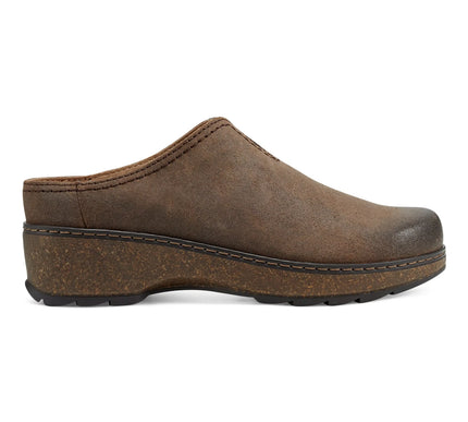 Earth Kolia Dark Brown Round Toe Slip-on Casual Clogs Womens sizes 6-10 NEW M