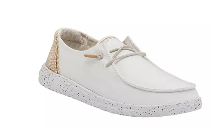 Hey Dude Wendy Chambray White Sand Sneaker Slip On Women's Sizes US 5-12/NEW!!