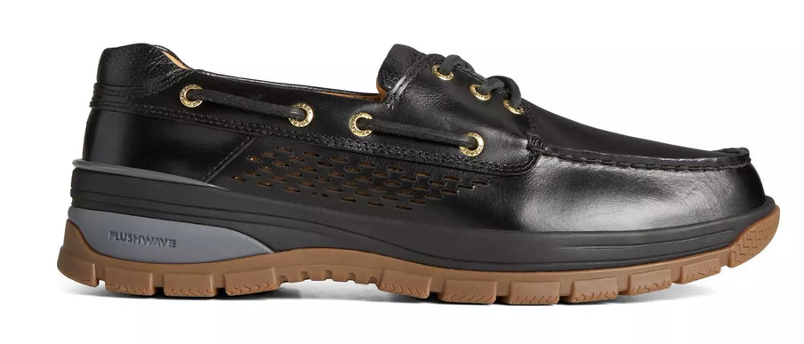 Sperry Gold Cup Billfish Plushwave Black Boat Shoe Men's sizes 7-13/NEW!!! WIDE