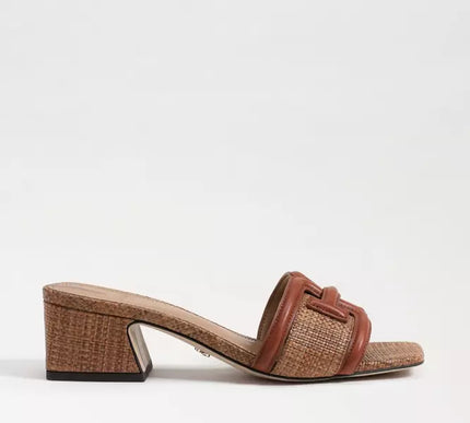 Sam Edelman Waylon Cognac Cuoio Weave Slide Sandal Women's US sizes 6-10/NIB!!!