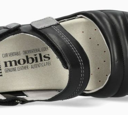 Mephisto Mobils Berenyce Black Ankle Stap Sandal Women's Sizes 36-41 NEW!!!