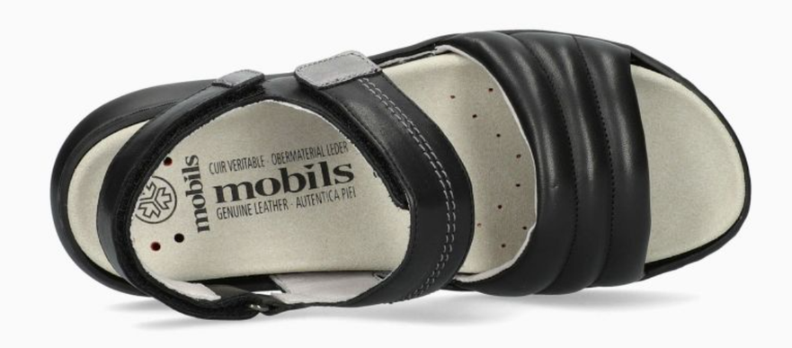 Mephisto Mobils Berenyce Black Ankle Stap Sandal Women's Sizes 36-41 NEW!!!
