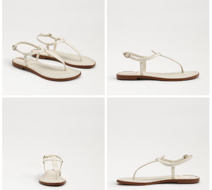 Sam Edelman Gigi Porcelain Patent Leather Thong Sandal Womens US sizes 6-10/NIB