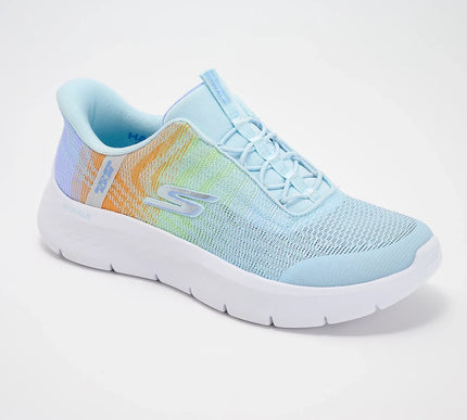 SKECHERS Slip-ins: GO WALK Flex -Nova Blue Multi Sneaker Womens sizes 5-11 NEW