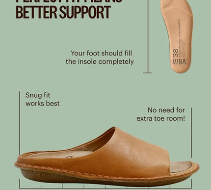 VIBAe SAINT TROPEZ Fawn Tan Leather Sandal EU Unisex sizes W6/36-M15/48