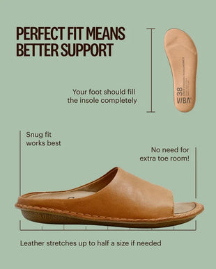 VIBAe SAINT TROPEZ Fawn Tan Leather Sandal EU Unisex sizes W6/36-M15/48