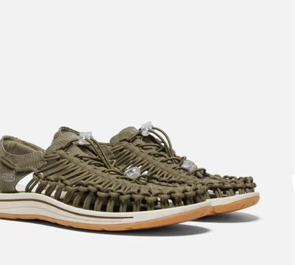 Keen Uneek Canvas Military Olive/Timberwolf Water Sandal Men's sizes 7-14/NEW!!!