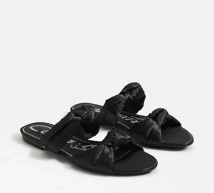 Circus by Sam Edelman Marissa Black Satin Sandal Women's US sizes 6-10 NEW!!