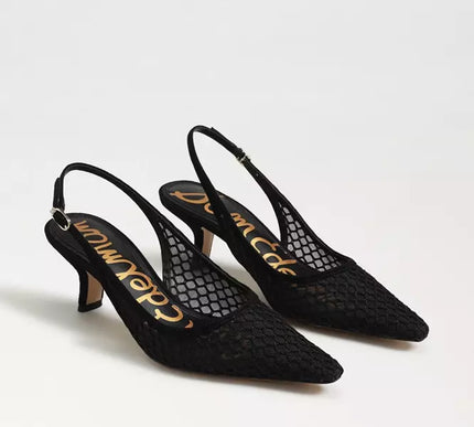 Sam Edelman Bianka Slingback Black Mesh Pump Women's sizes 6-11/ NEW!!