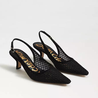 Sam Edelman Bianka Slingback Black Mesh Pump Women's sizes 6-11/ NEW!!