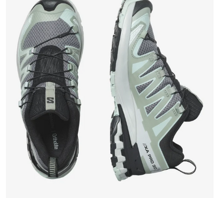 Salomon XA Pro 3d V9 Quiet Shade/Lily/Blue Trail Running Shoe Women's sizes 5-11