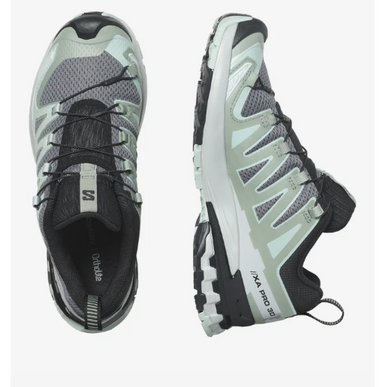 Salomon XA Pro 3d V9 Quiet Shade/Lily/Blue Trail Running Shoe Women's sizes 5-11