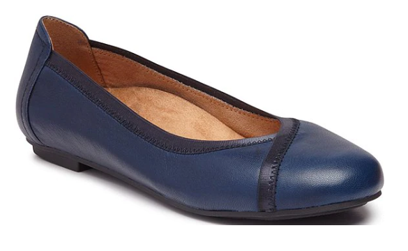Vionic Caroll Ballet Flat Navy Comfort Shoe Women's sizes 5-11 NEW!!!!