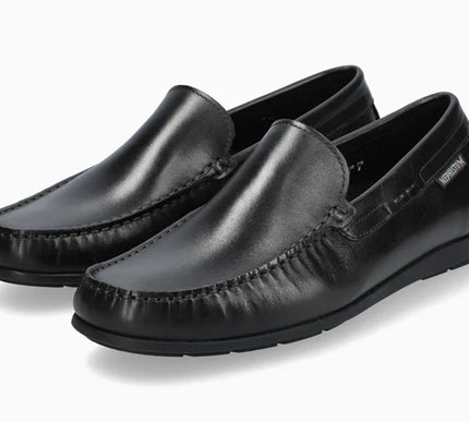 Mephisto Algoras Black Smooth Leather Loafer Slip-on Shoe Mens US Sizes 7-13 NEW