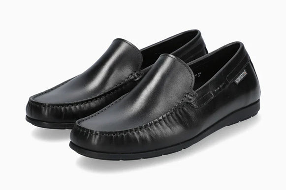 Mephisto Algoras Black Smooth Leather Loafer Slip-on Shoe Mens US Sizes 7-13 NEW